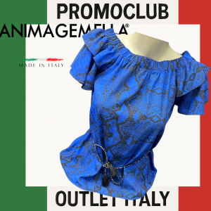 Блуза Anima Gemella, 100% полиестер, размер S, Ита;ия